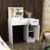 Masa de toaleta cu spatii depozitare Jade, 74.2 x 107.5 x 37.6 cm, alb : Review si Pareri